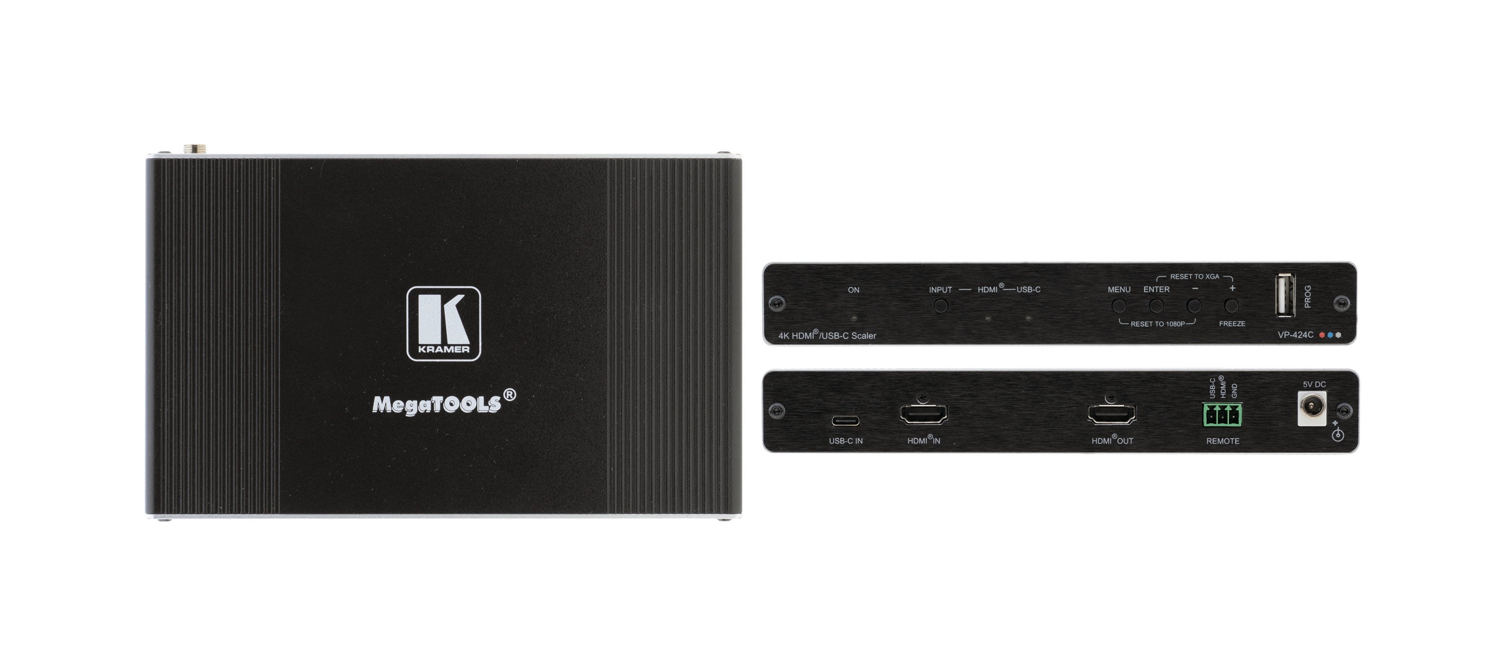 Kramer Vp-424c Escalador Digital Proscale 4k Hdmi A Hdmi De 18g Con Entradas 4k Y UsbC (72-042490)