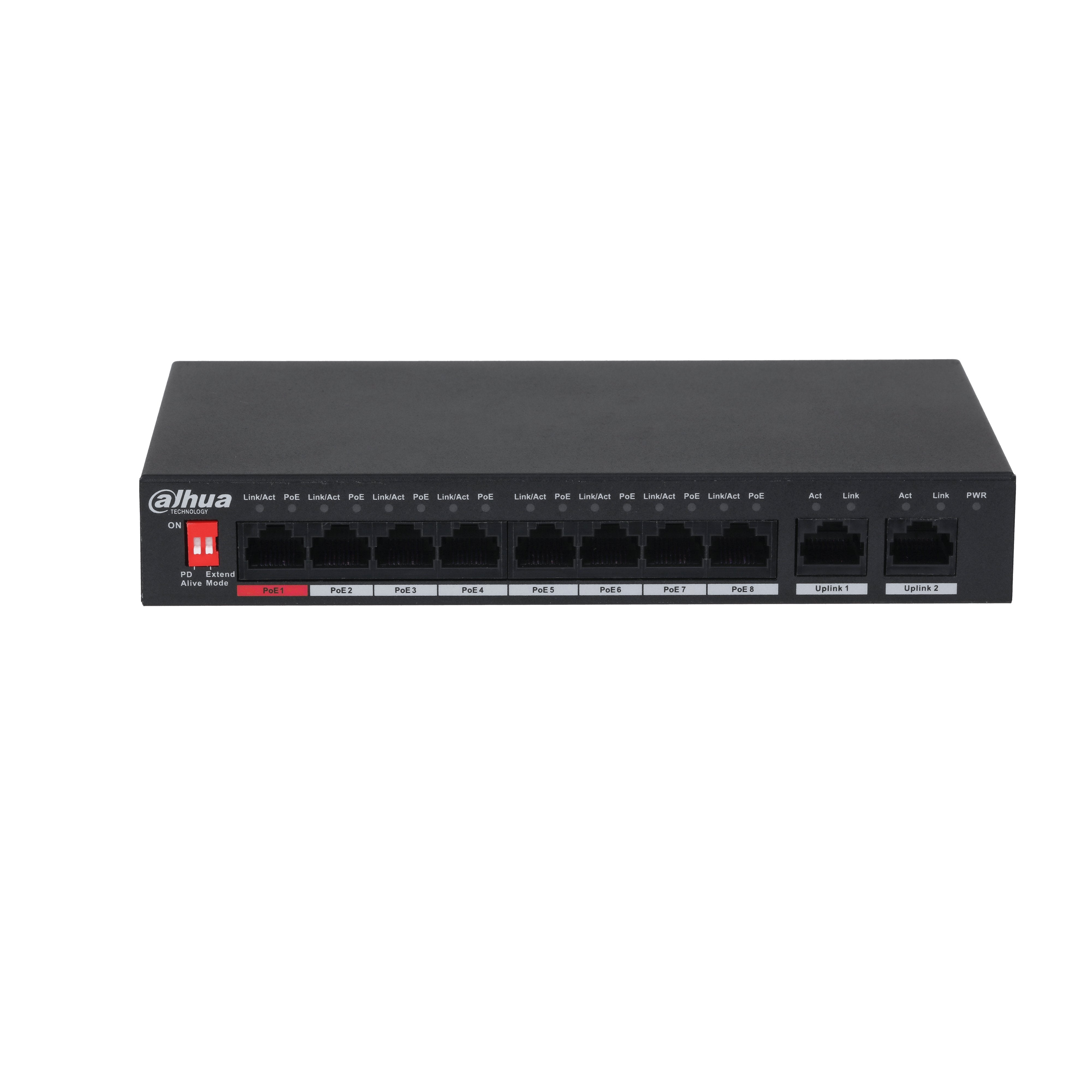 Switch Poe Pfs3010-8et-96-V2 8 Puertos Dahua