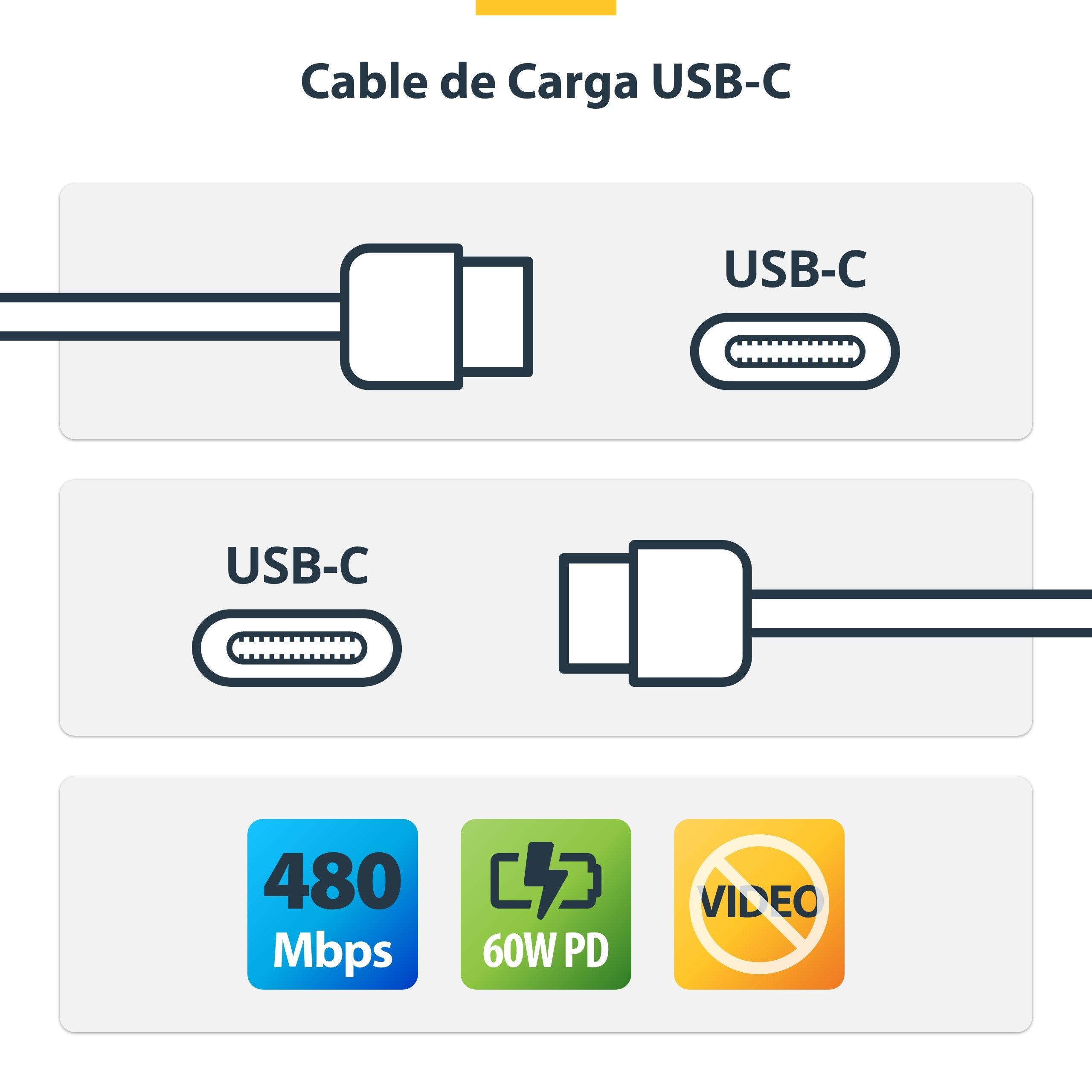 EAN 0065030911863 - StarTech.com USB2CC1MNCWHE cable USB USB C imagen 8