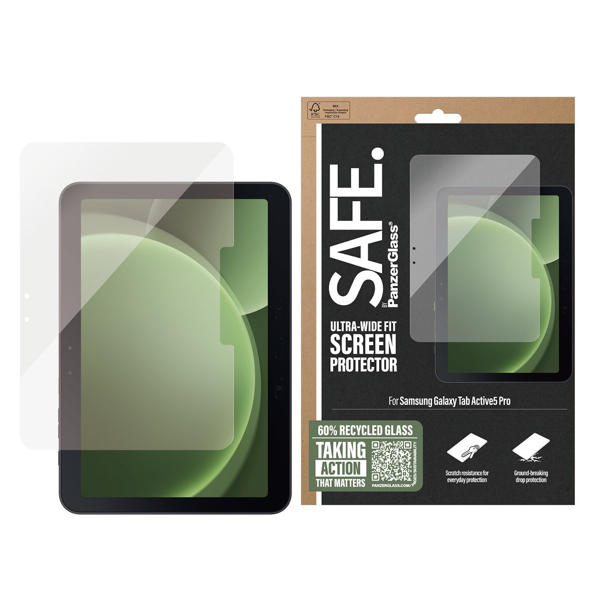 Panzerglass Safe. Screen Protector Samsung Galaxy Tab Active5 Pro
