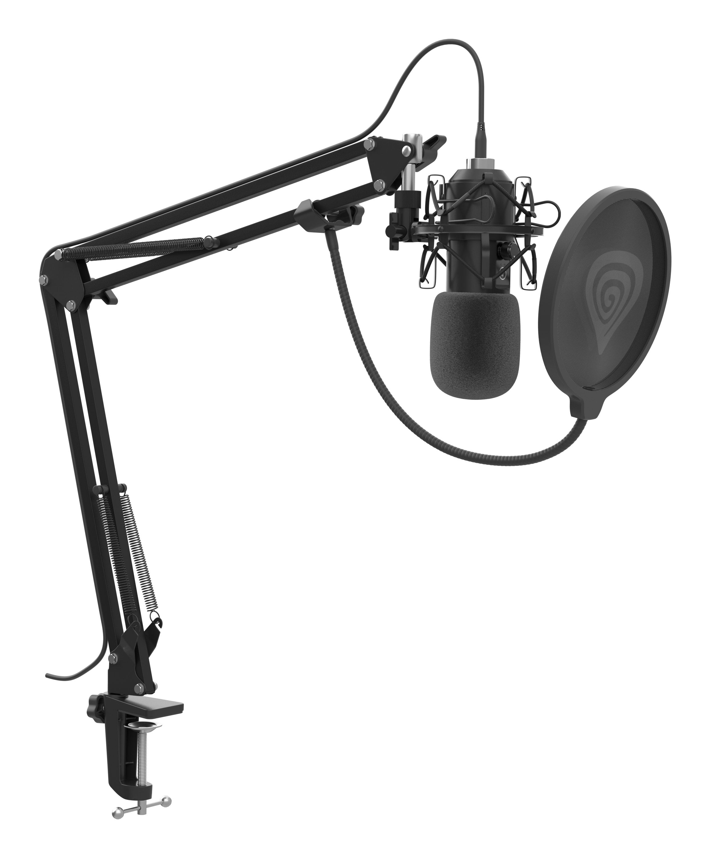 Microfono Genesis Radium 400 G2 Studio Usb Con Brazo Filtro Pop