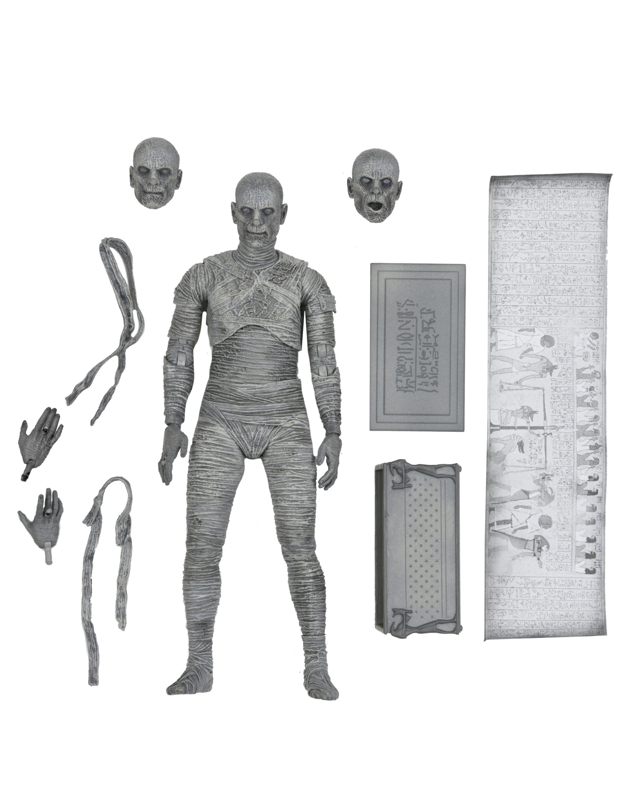 EAN 0634482048122 - NECA Ultimate Mummy (Black & White) imagen 1