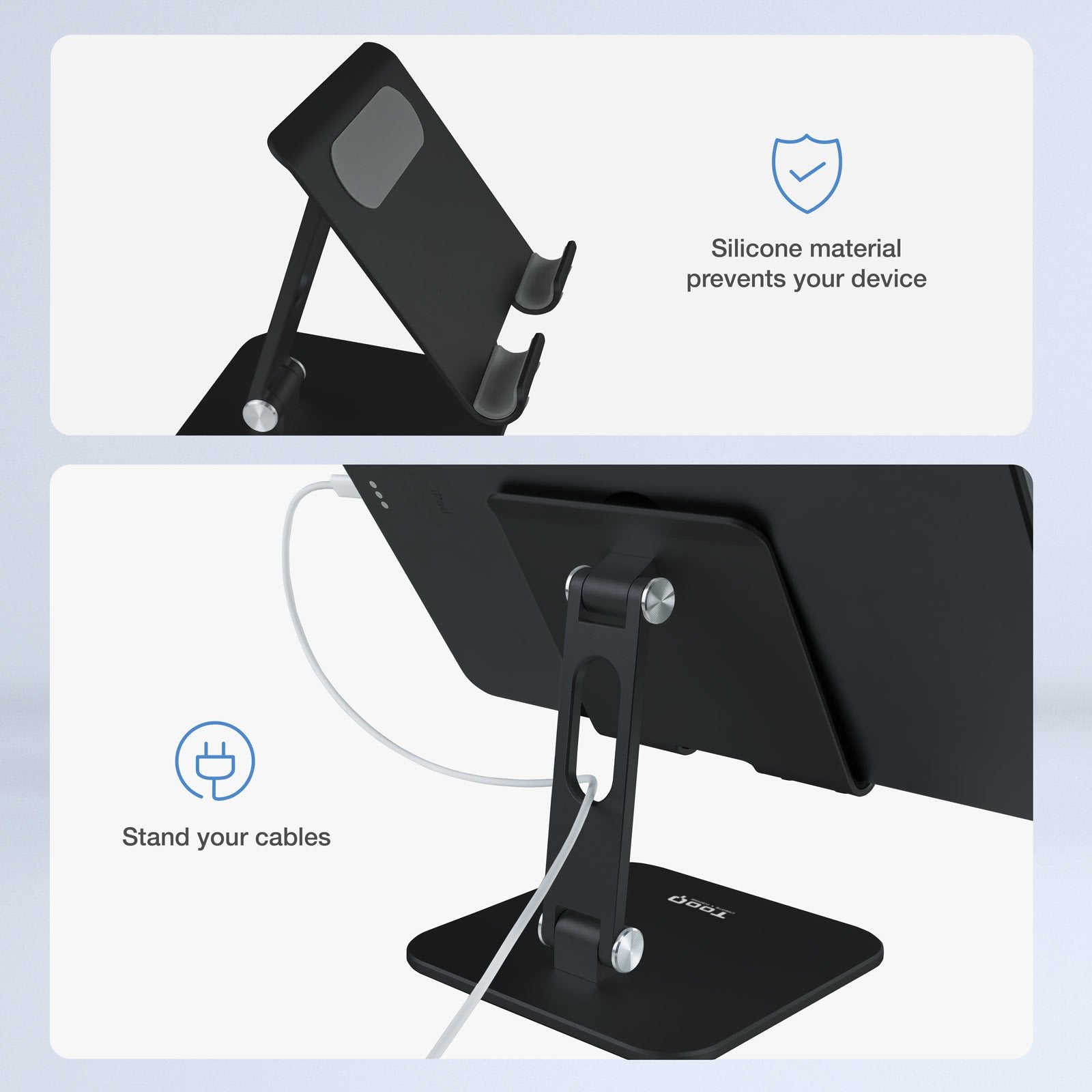 Tooq Soporte Plegable Para Tablet Hasta 13" - Negro