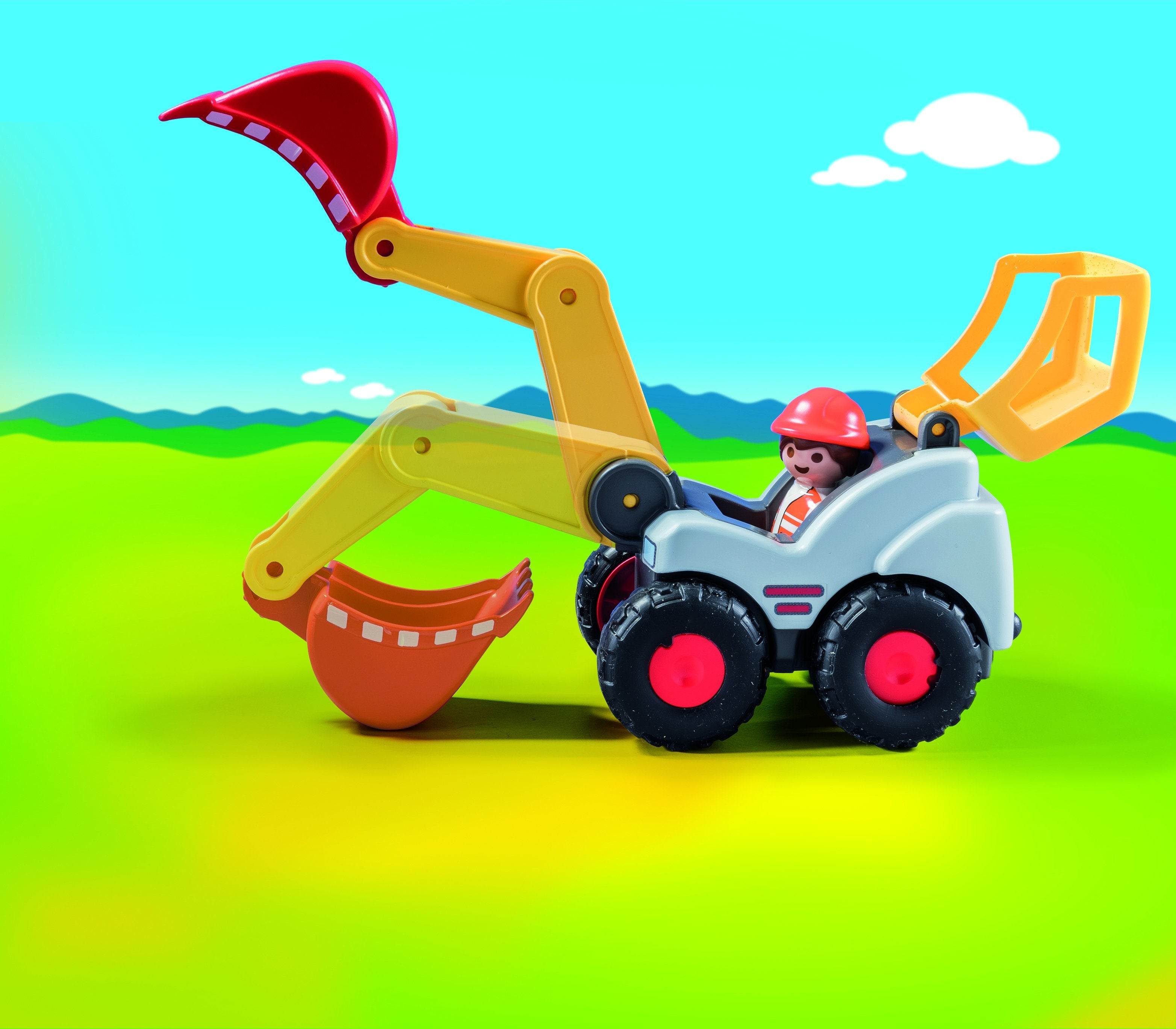 Playmobil 1.2.3 Pala Excavadora