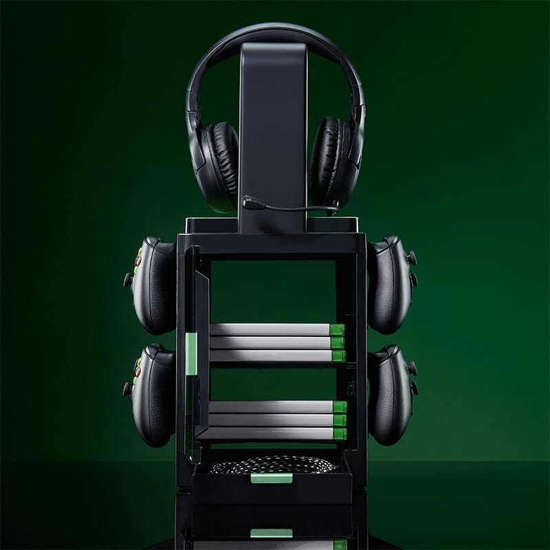 Soporte Para Accesorios De Taquilla Para Juegos Numskull - Logotipo De Xbox