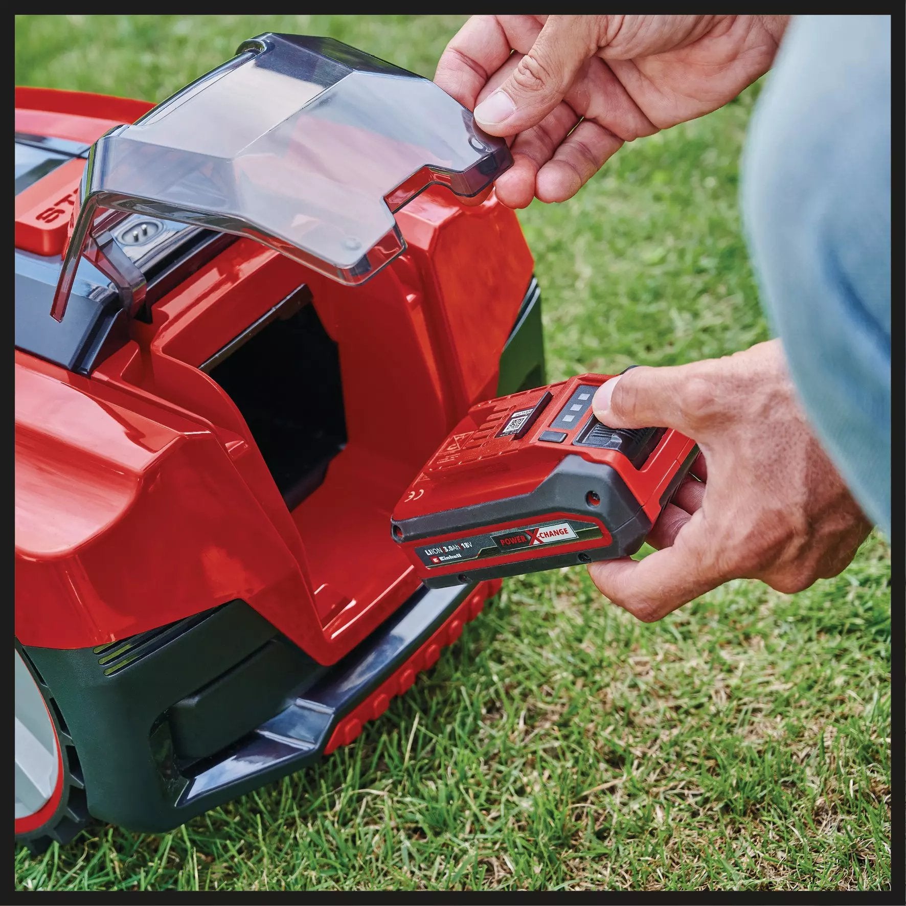 Einhell Freelexo Smart 750 Robot Cortacésped Batería Negro, Rojo, Plata