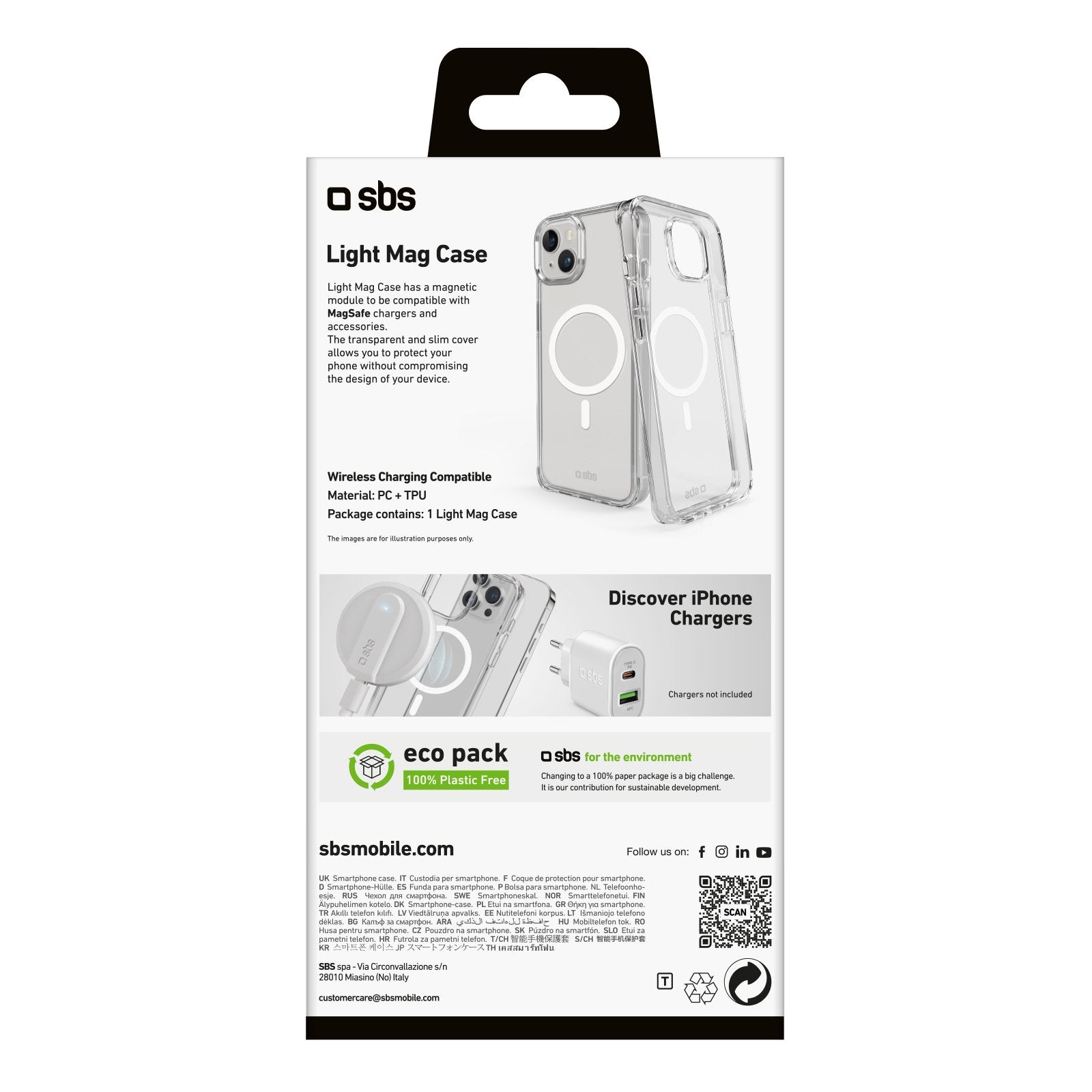 EAN 8018417449390 - SBS TELIGMAGIP1567T funda para teléfono móvil 17 cm (6.7") Transparente imagen 2
