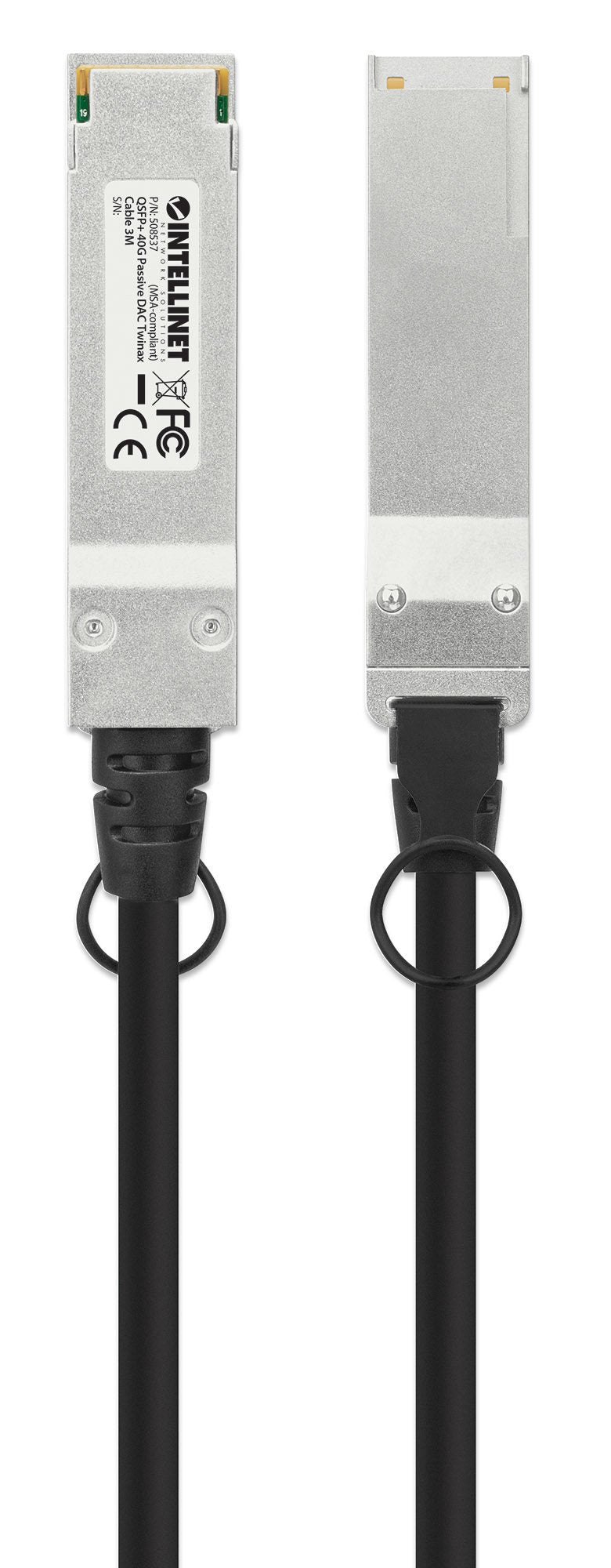 EAN 0766623508537 - Intellinet 508537 Cable de fibra óptica e InfiniBand 3 m QSFP+ Negro, Plata imagen 4