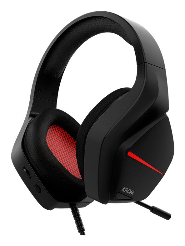 Auricular Krom Kopa Move Gamng Estereo Negro Rojo