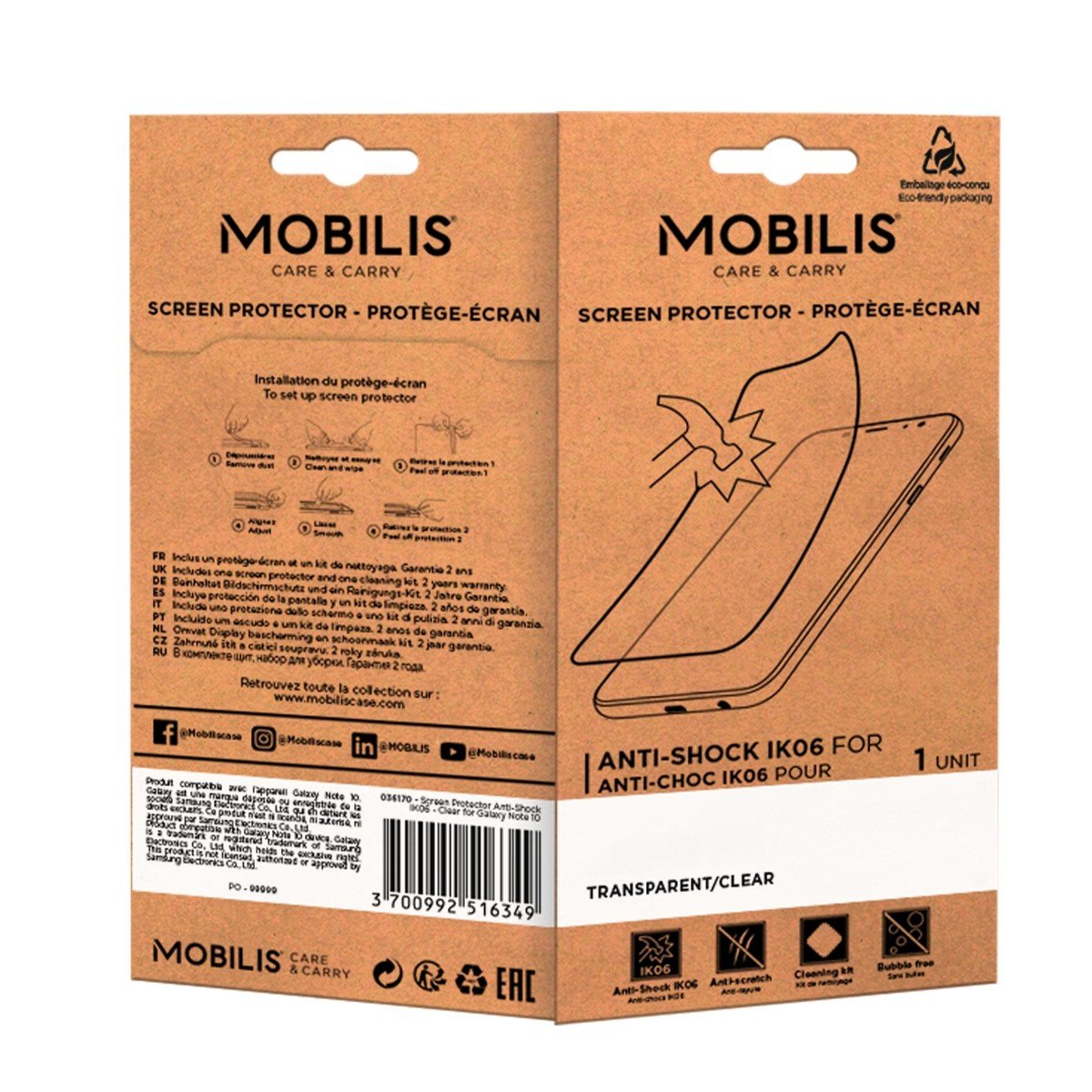 EAN 3700992520131 - Mobilis 036207 accesorio para ordenador de bolsillo tipo PDA Protector de pantalla imagen 4