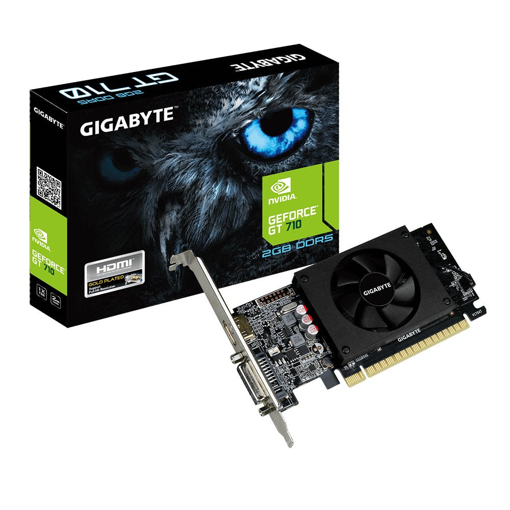 Tarjeta Gráfica Gigabyte Gt 710 2gb Gddr5 1xhdmi 1xdvi Gv-N710d5-2gl