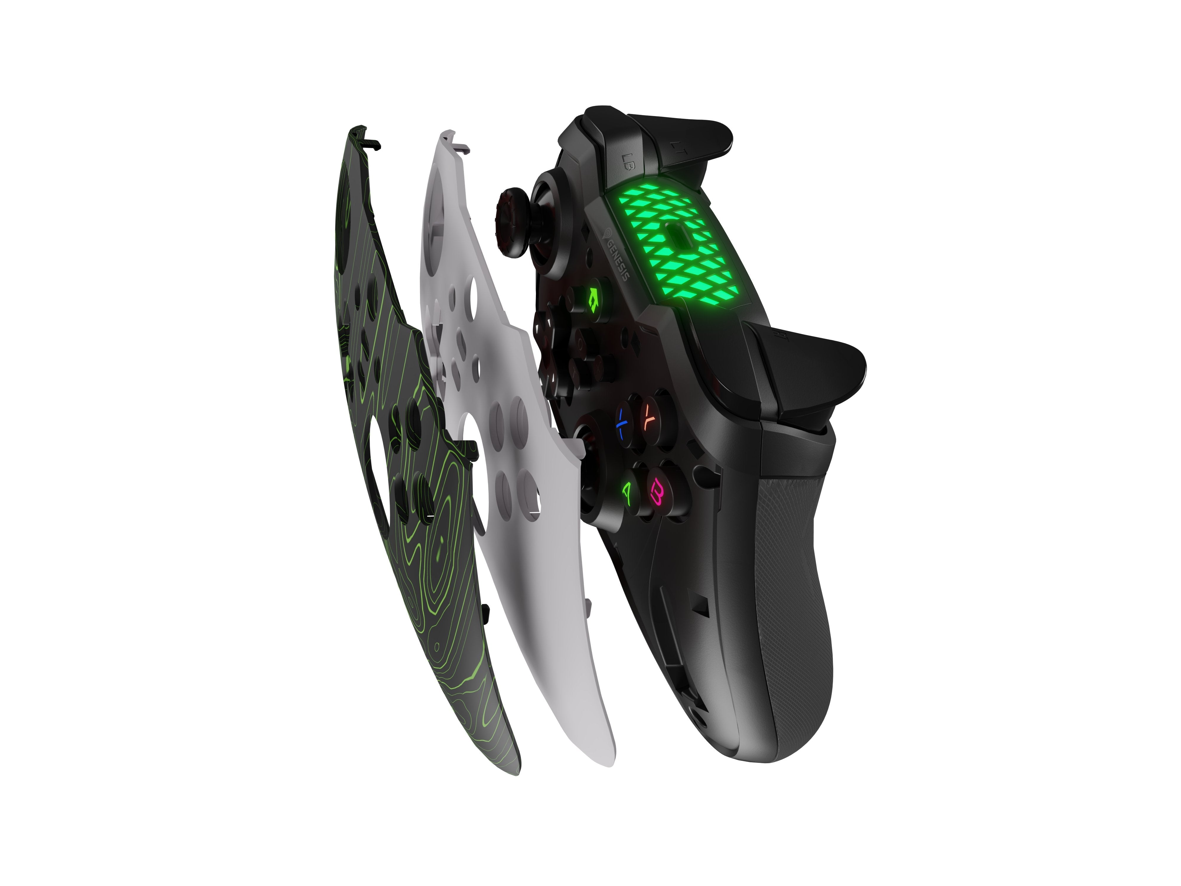 Gamepad Genesis Mangan 400 Wireless (For Pc/Switch/Mobile) Blanco