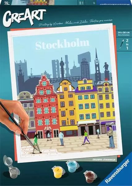 Ravensburger Creart - Estocolmo Colorido, Pintura 23520