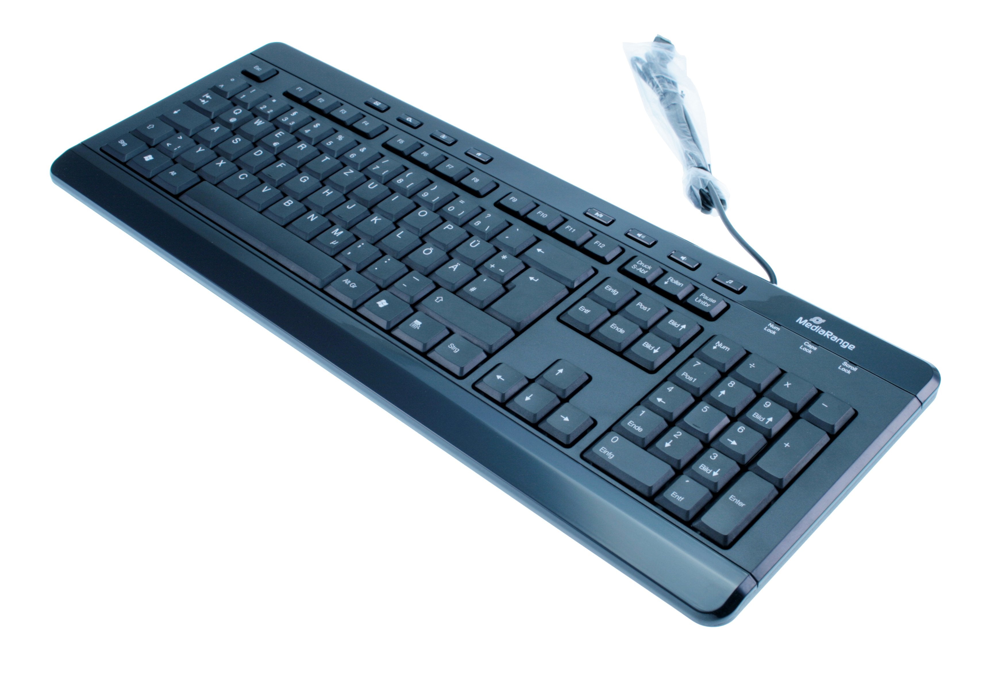 EAN 4260283117772 - MediaRange MROS102 teclado Universal USB QWERTZ Alemán Negro imagen 1