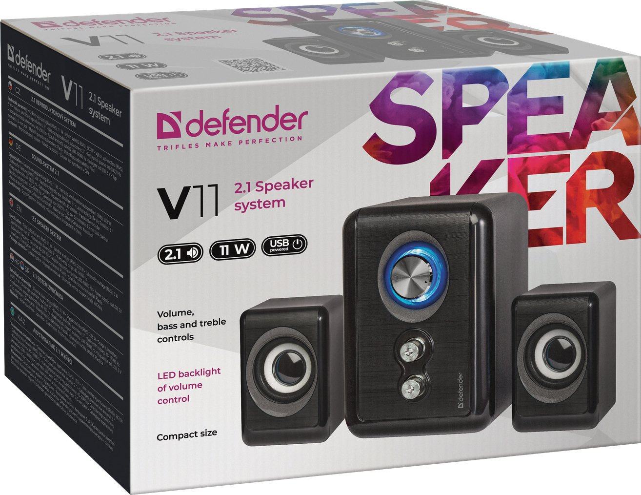 EAN 4714033651110 - Defender V11 Negro Alámbrico 11 W imagen 3