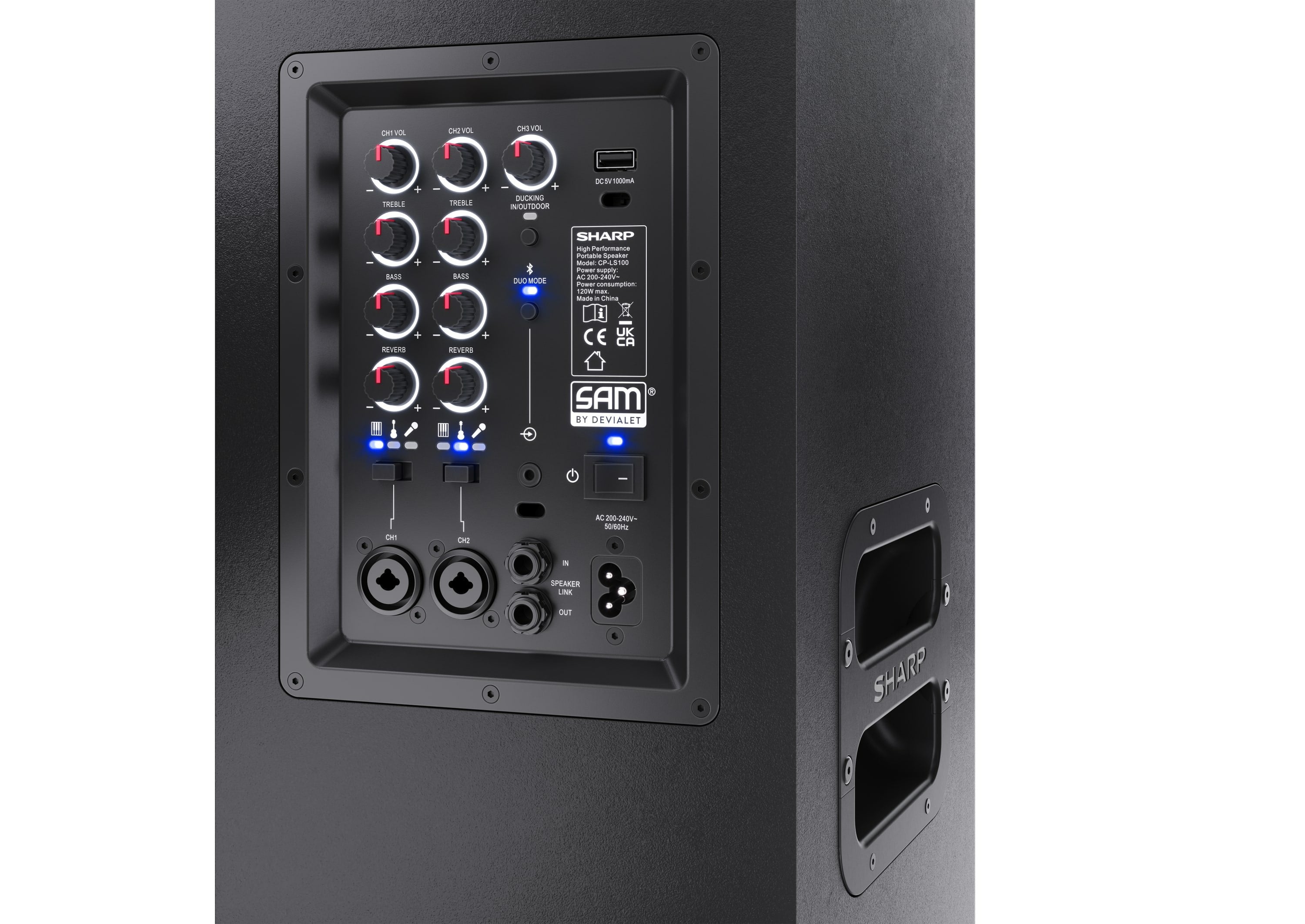 EAN 4974019216553 - Sharp CP-LS100 altavoz portátil o de fiesta Altavoz portátil estéreo Negro 120 W imagen 6