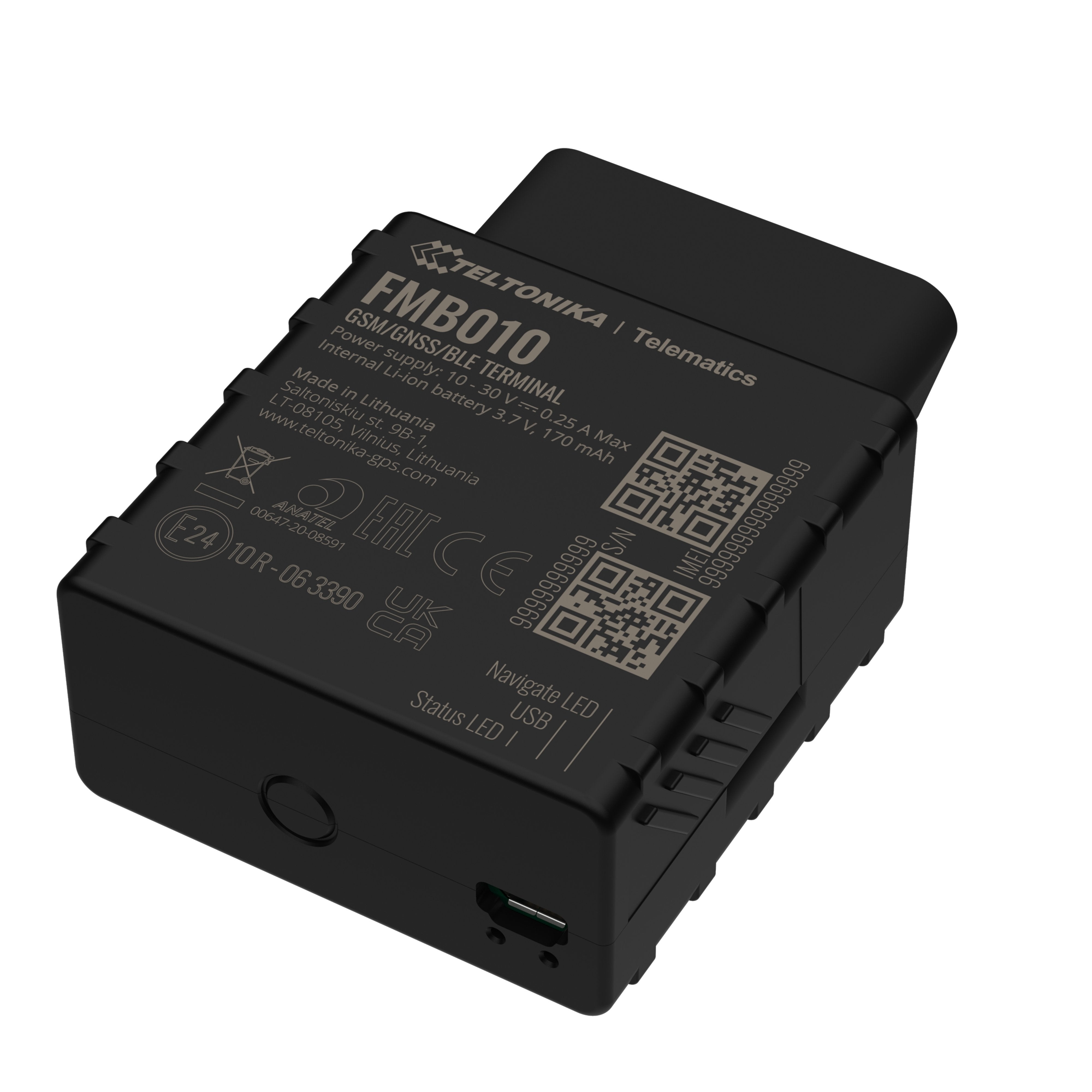 Teltonika Fmb010 Obdii Plug And Play Tracker With Gnss, Gsm And Bluetooth Connectivity