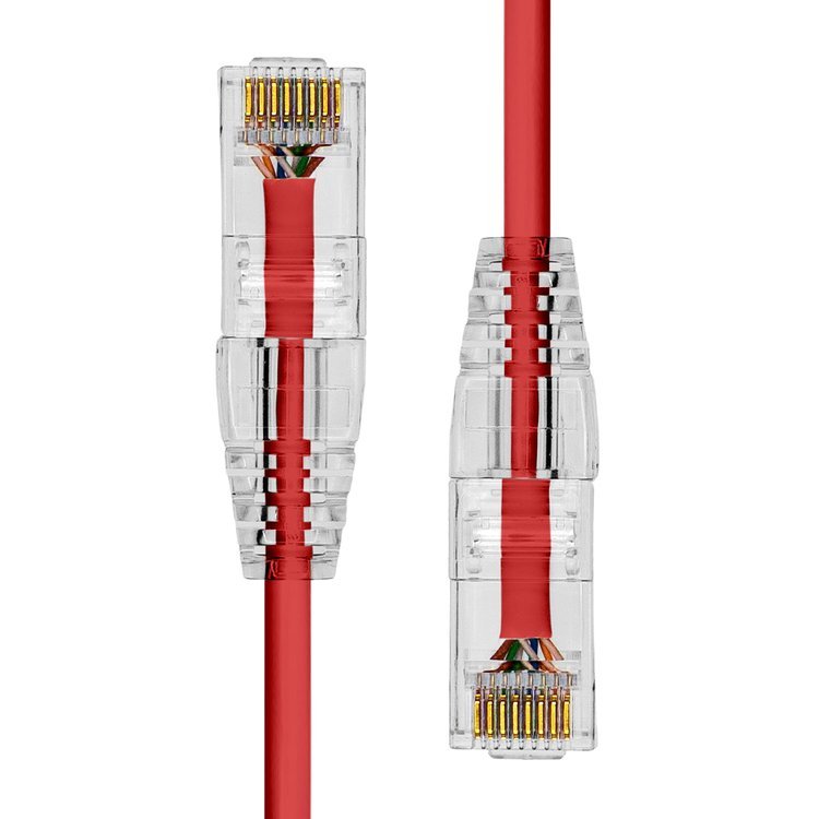 Proxtend Slim U/Utp Cat6 Lszh Awg 28 Red 30cm