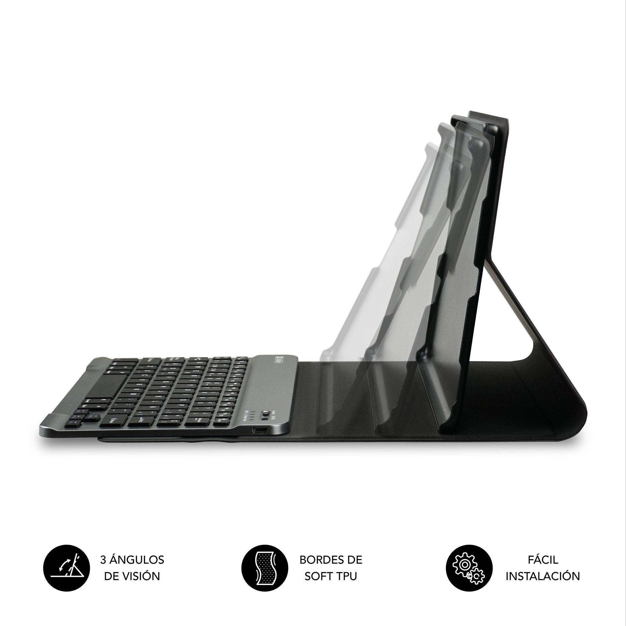 EAN 8436586742959 - SUBBLIM SUBKT3-BTS060 teclado para móvil QWERTY Español Bluetooth Negro imagen 6