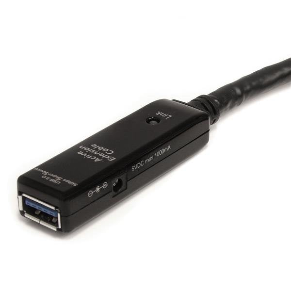 Startech Cable Usb 3.0 (Alargo) Activo M/H 5m Negro