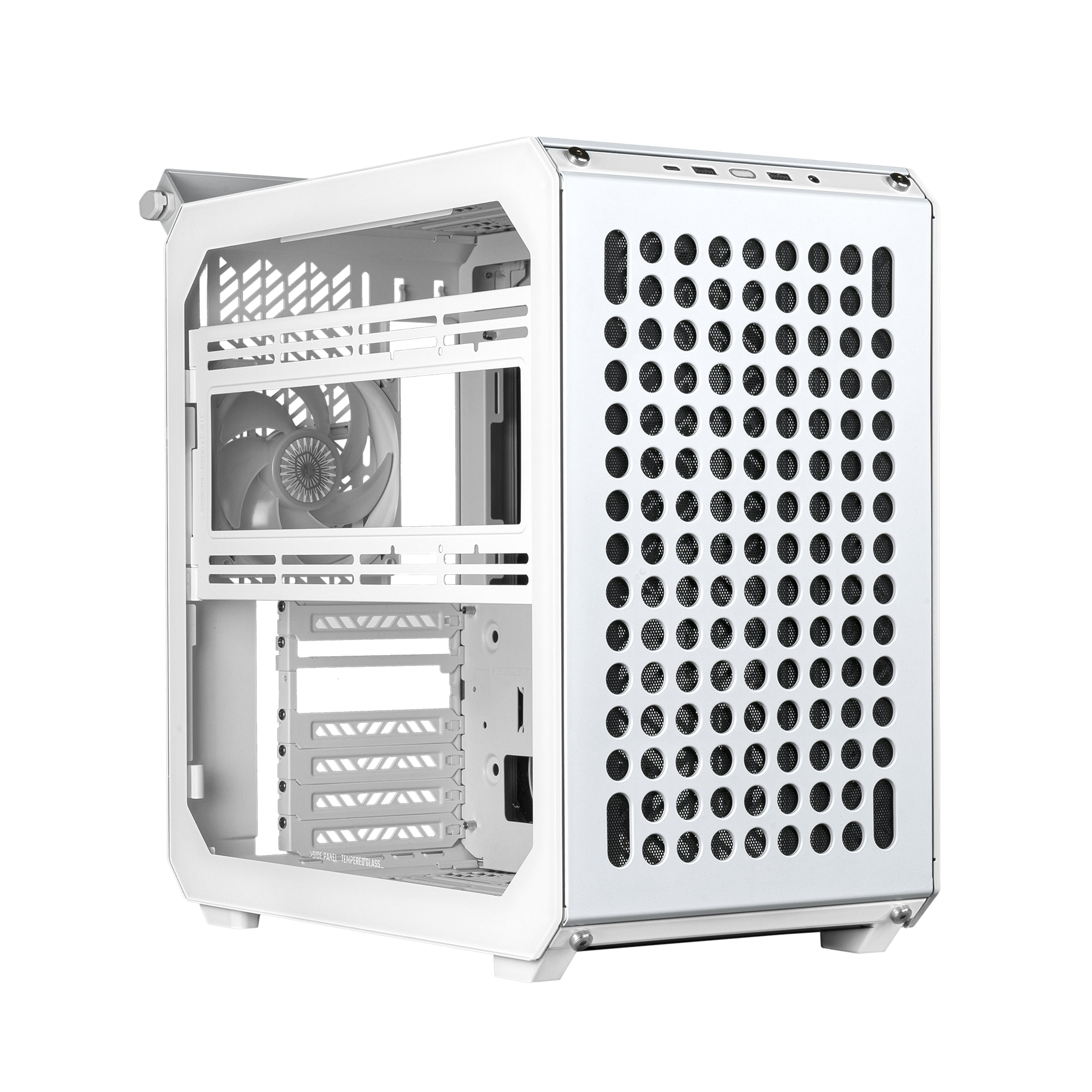 Caja Pc Cooler Master Qube 500 Flatpack White Edition, Q500-Wgnn-S00