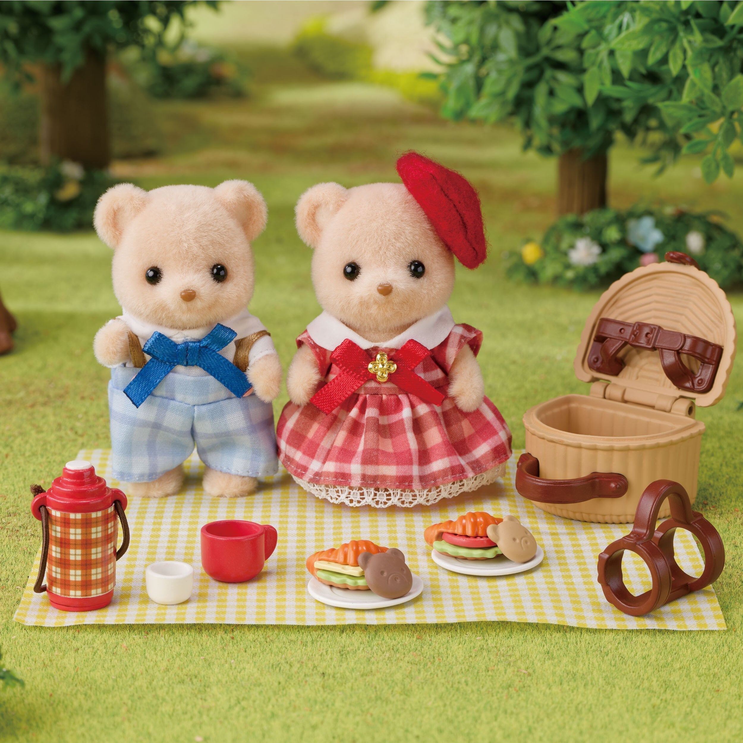 Epoch Sylvanian Families - Biscuit Bären Geschwister Picknickspass 5852