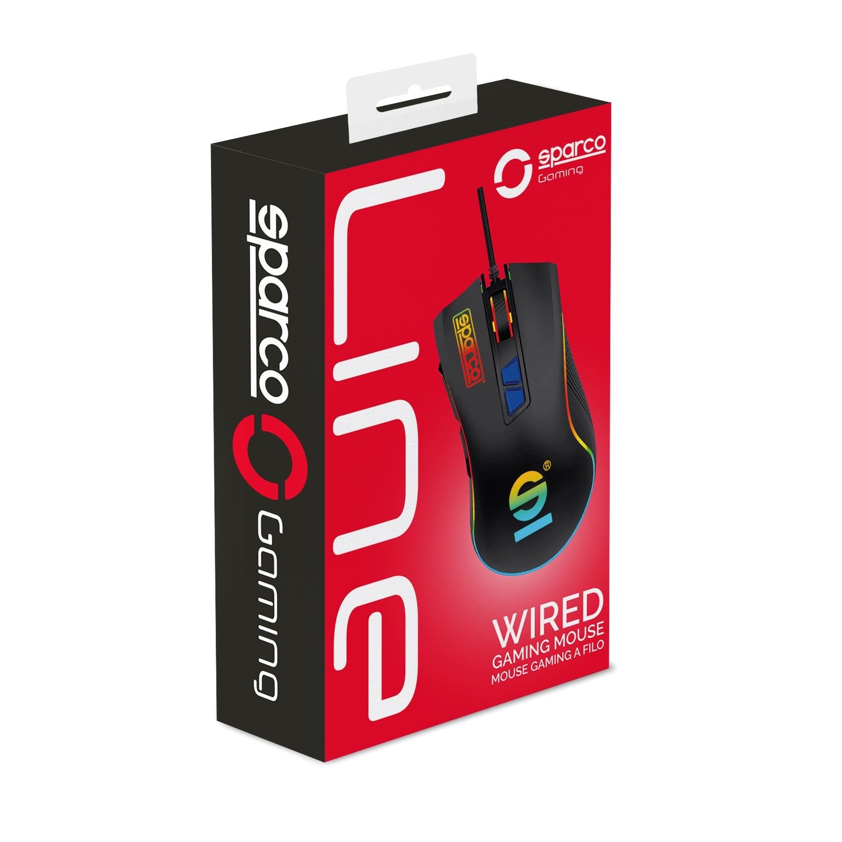 Sparco Spmousepro Ratón Mano Derecha Usb Tipo A 7200 Dpi