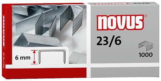 Novus Grapas 23/6 Para Grapadoras De Gruesos Caja 1000 Ud