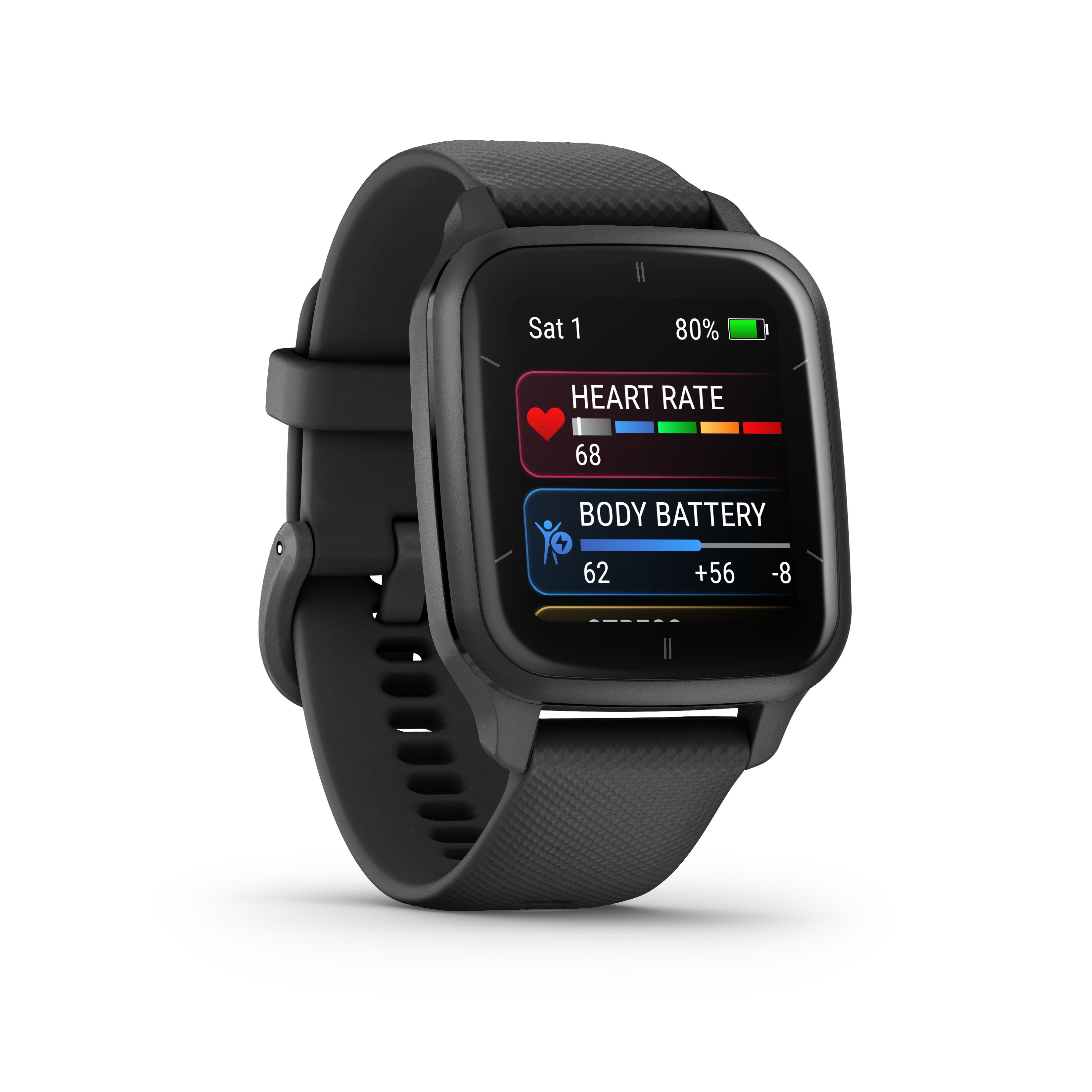 Garmin Venu Sq 2 Music Gps-Smartwatch Schwarz/Schiefergrau