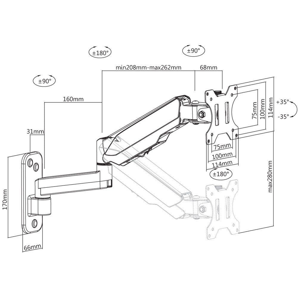 EAN 8051128102864 - Techly ICA-LCD G112 soporte para TV 81,3 cm (32") Negro imagen 3