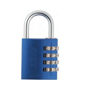 Ahs Aluminium-Vorhängeschloss Zahl 3mellig 145 30 Azul