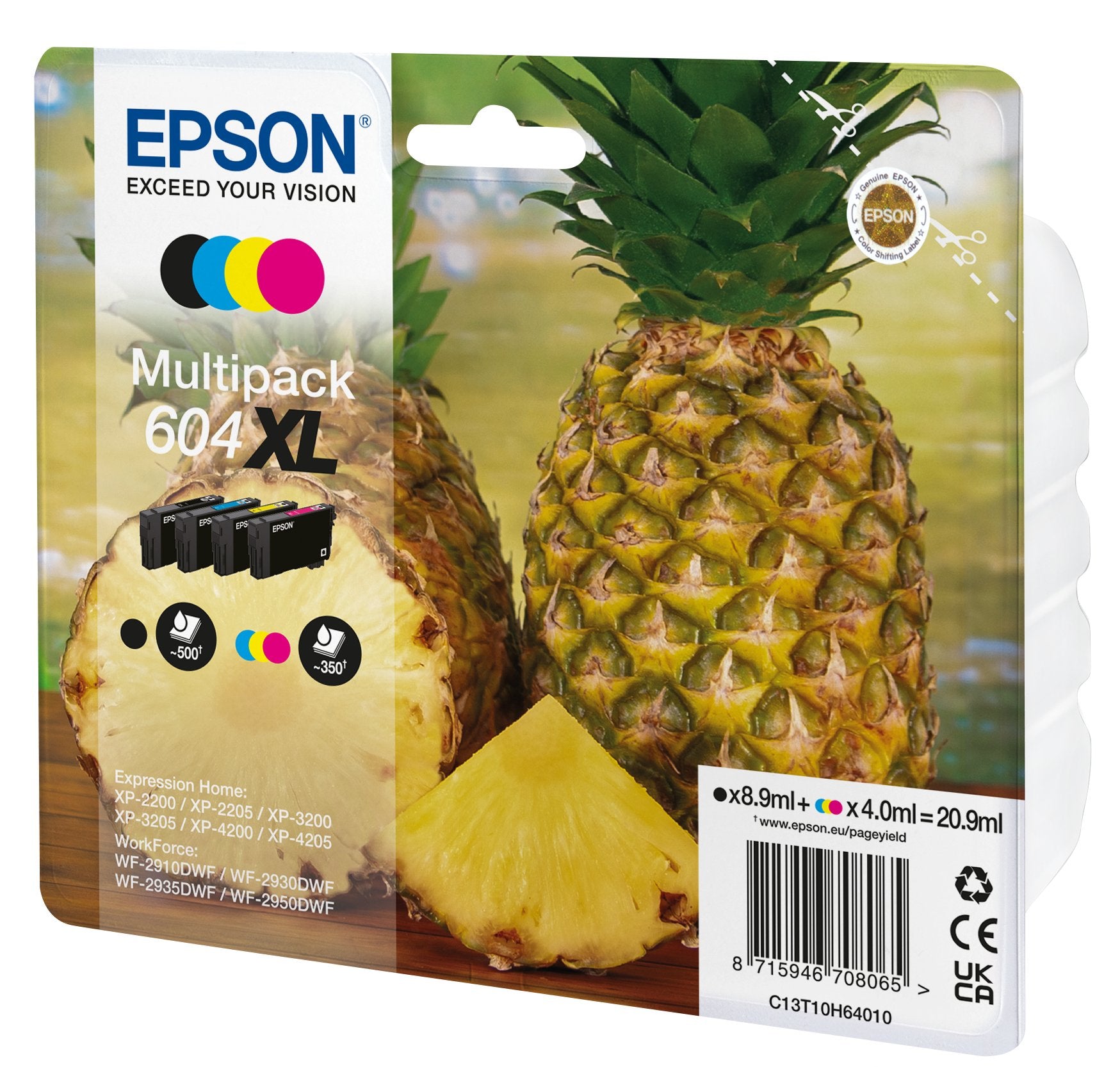 EAN 8715946708072 - Epson 604XL cartucho de tinta 1 pieza(s) Original High (L) Yield Negro, Cian, Magenta, Amarillo imagen 1
