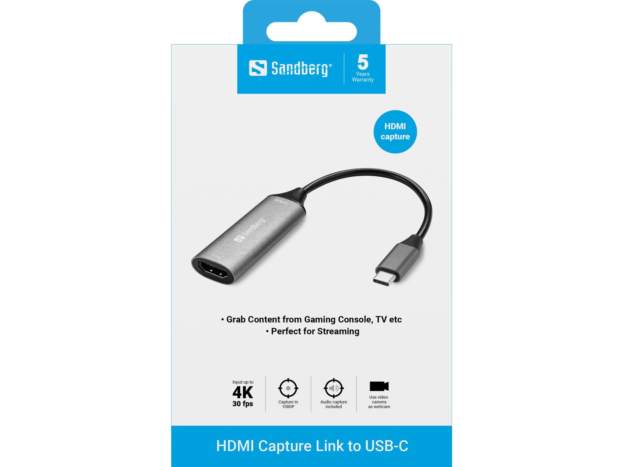 EAN 5705730136368 - Sandberg 136-36 Adaptador gráfico USB Gris imagen 2