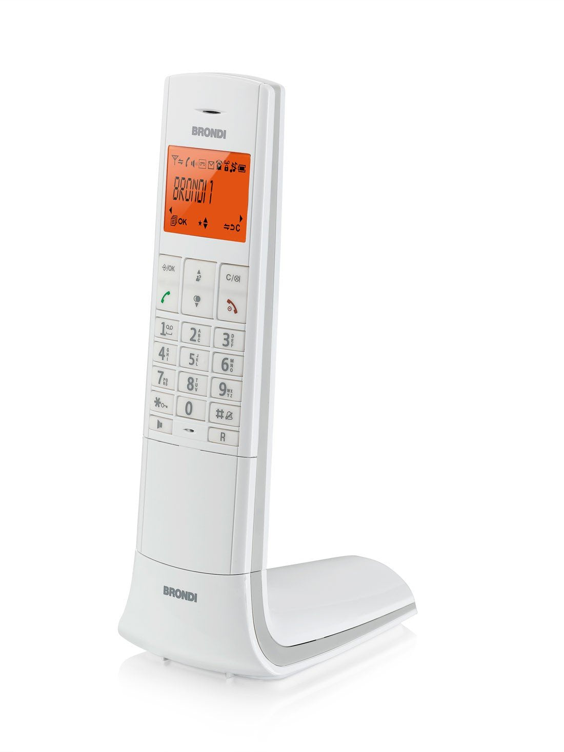 Telefono Cordless Brondi Lemure Bianco