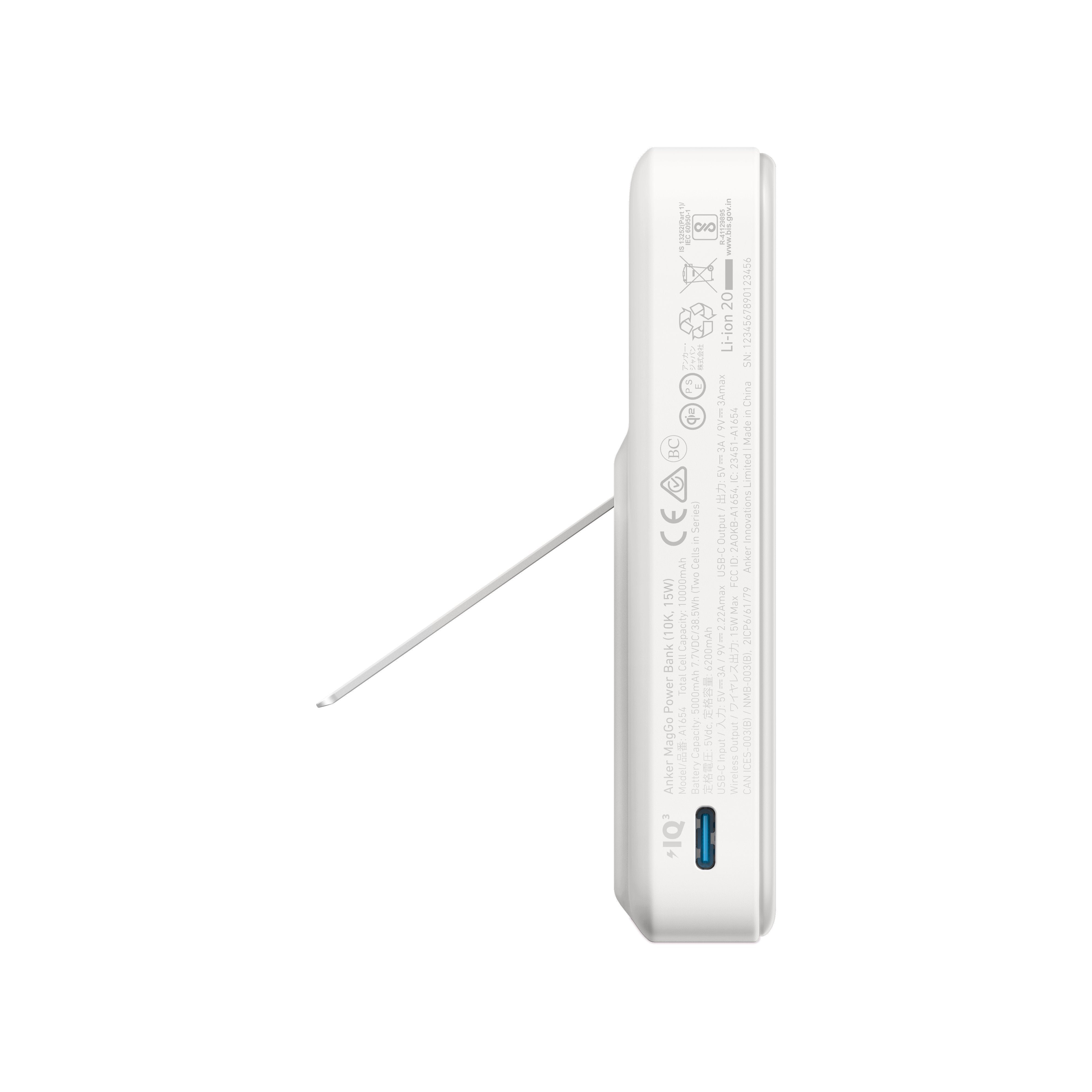 Powerbank Anker 633 Magnetic Wireles Powerbank 10000mah 15w With 27w Usb C White