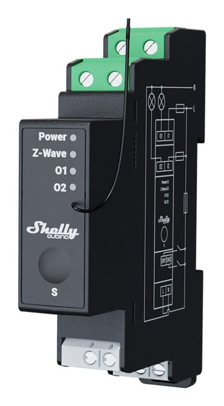 EAN 3800235269121 - Shelly Qubino Wave Pro 2PM alimentación del relé Negro imagen 1
