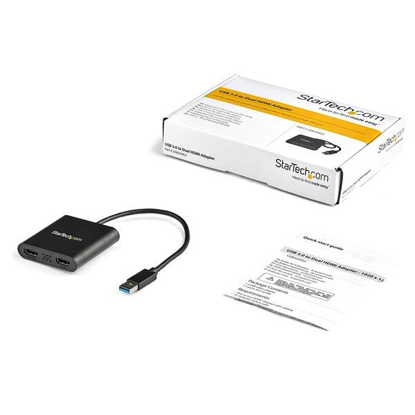 EAN 0065030868952 - StarTech.com USB32HD2 Adaptador gráfico USB 3840 x 2160 Pixeles Negro imagen 5