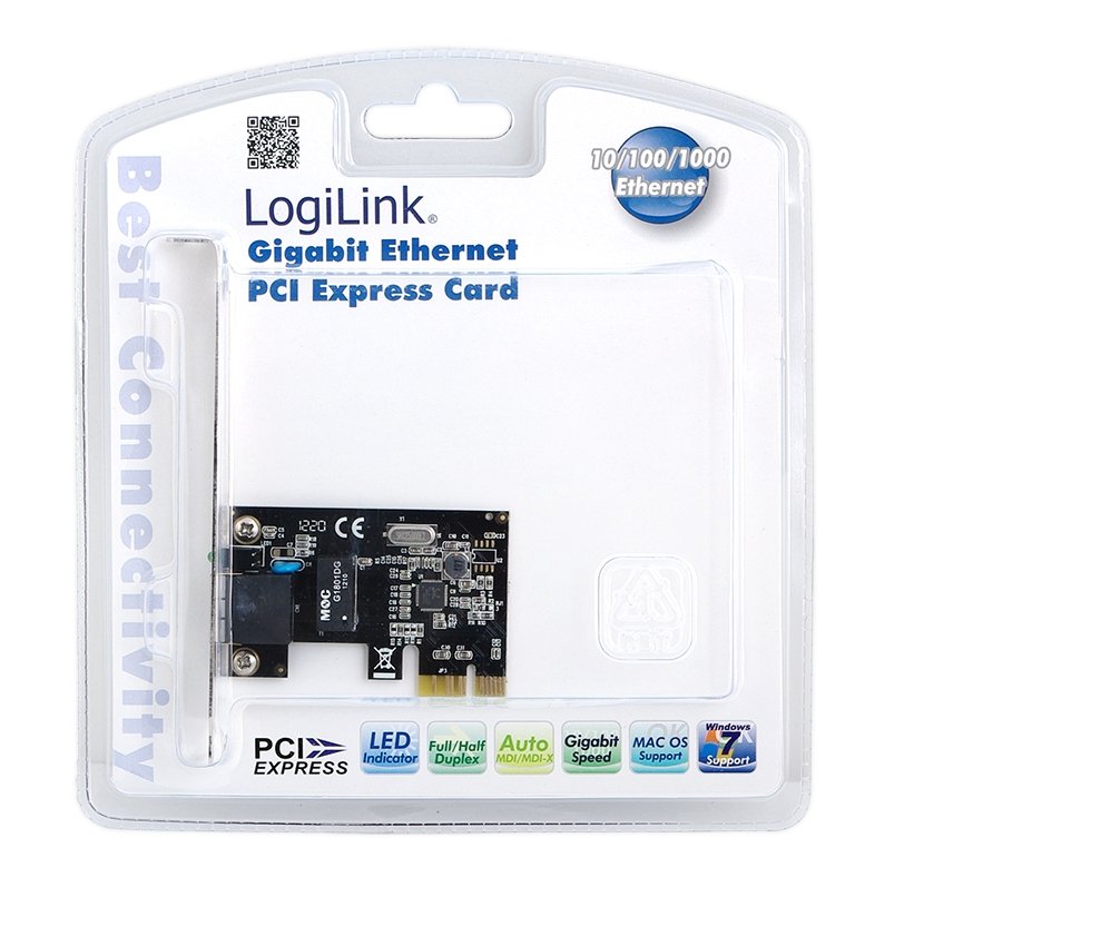 Logilink Tarjeta Pci Express Gigabit 10/100/1000mbs (Realtek) Pc0029a