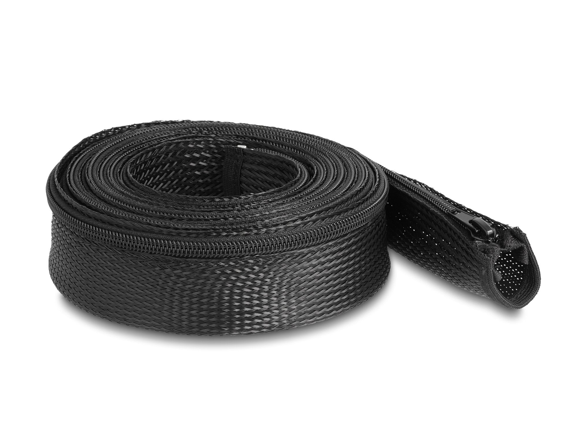 Geflechtschlauch Mit Reissverschluss Hitzebeständig 3 M X 50 Mm Schwarz