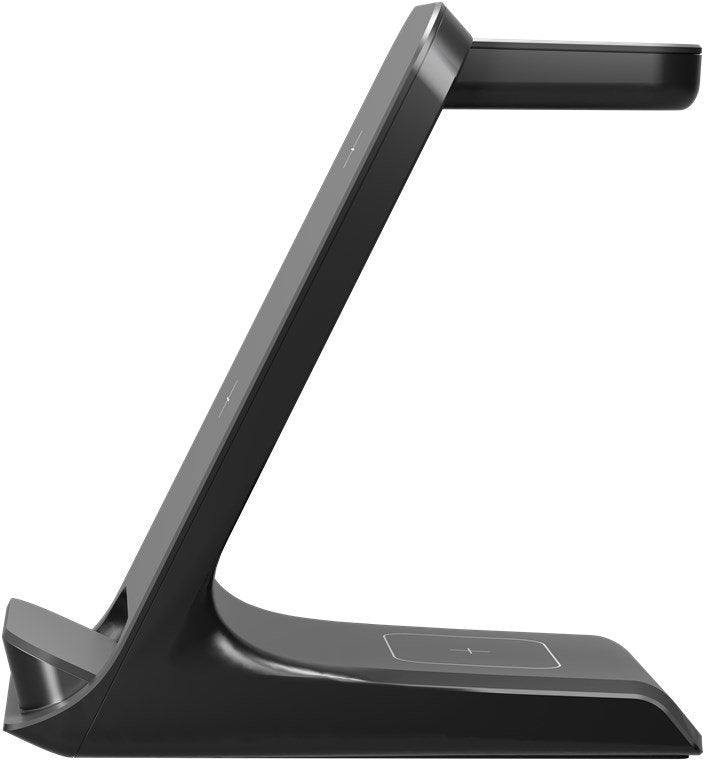 Soporte Carga Inalambrica 15w Con Tecnologia Qi 3 Dispositivos A La Vez Bulk