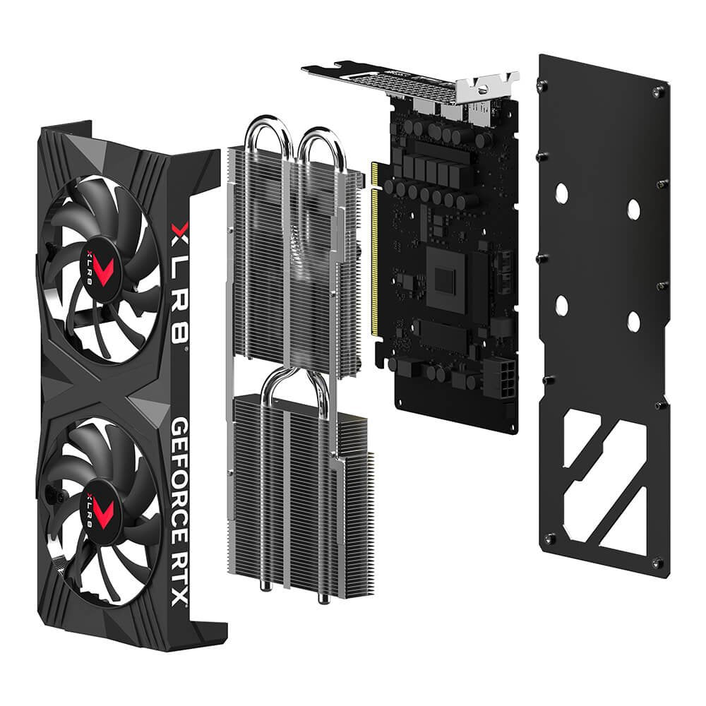 Pny Geforce Rtx 4060 Ti Verto Xlr8 Tarjeta Grafica 8gb Gddr6 Nvidia Dual Fan - Pcie 4.0, Hdmi, Displayport