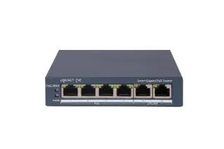 EAN 6942160450070 - Hikvision DS-3E1506P-EI switch Gestionado Gigabit Ethernet (10/100/1000) Energía sobre Ethernet (PoE) Gri imagen 1