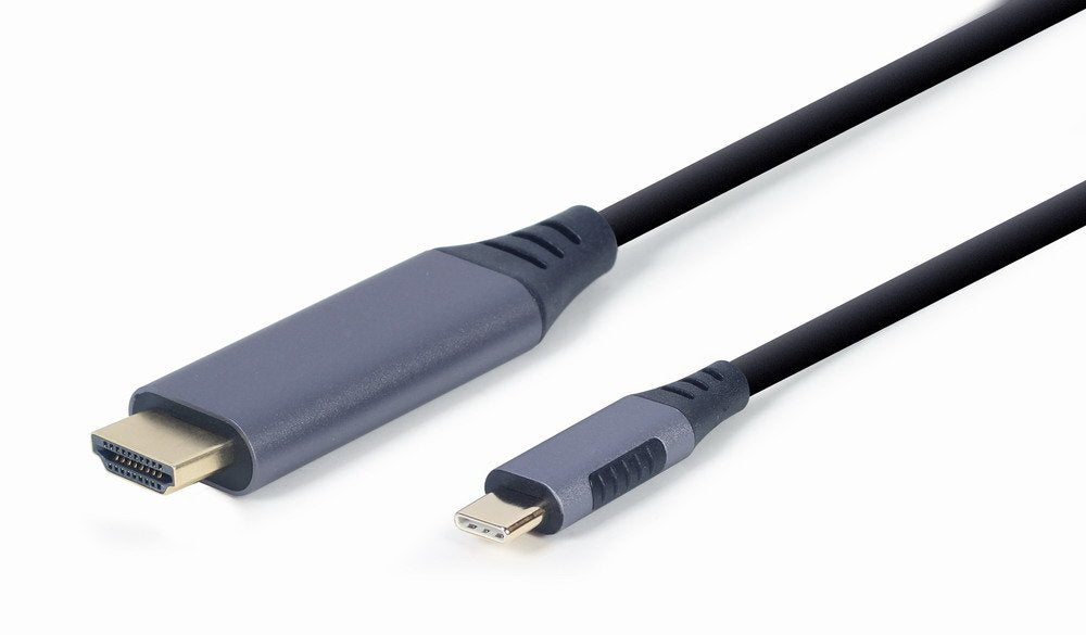 EAN 8716309121408 - Gembird CC-USB3C-HDMI-01-6 adaptador de cable de vídeo 1,8 m USB Tipo C HDMI tipo A (Estándar) Negro, Gri imagen 1