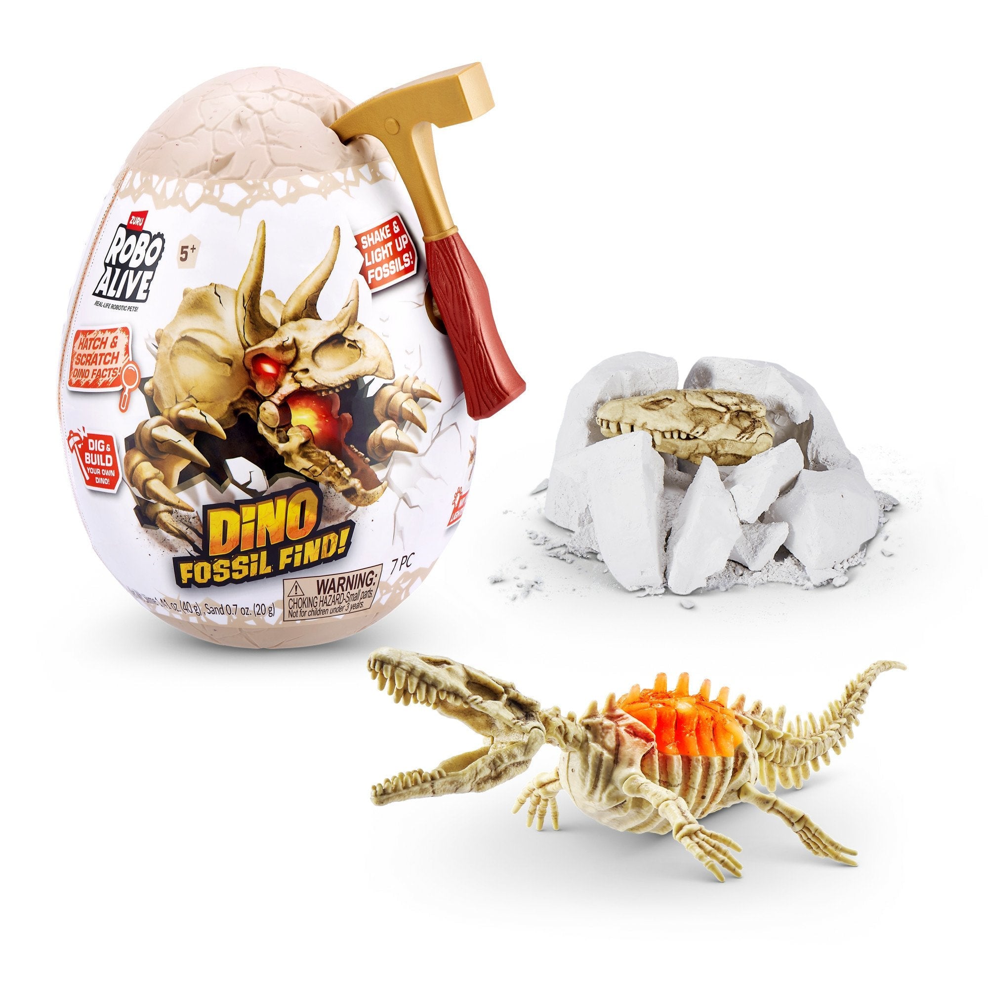 Zuru Robo Alive - Mini Dino Fossil Find, Artículo Ordenado De Figura, Una Figura 71115tq2