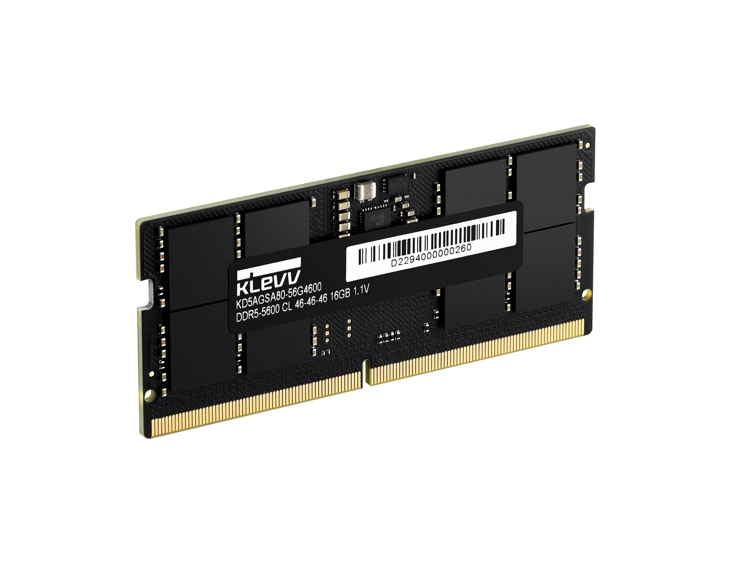 Memoria Klevv 16 Gb 1x16gb Ddr5-Ram So-Dimm Pc5600 Cl46