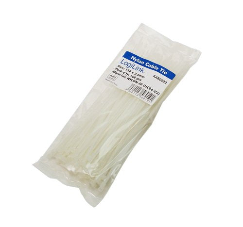 Logilink Kab0002, Bridas 150x2.5 Mm Color Blanco