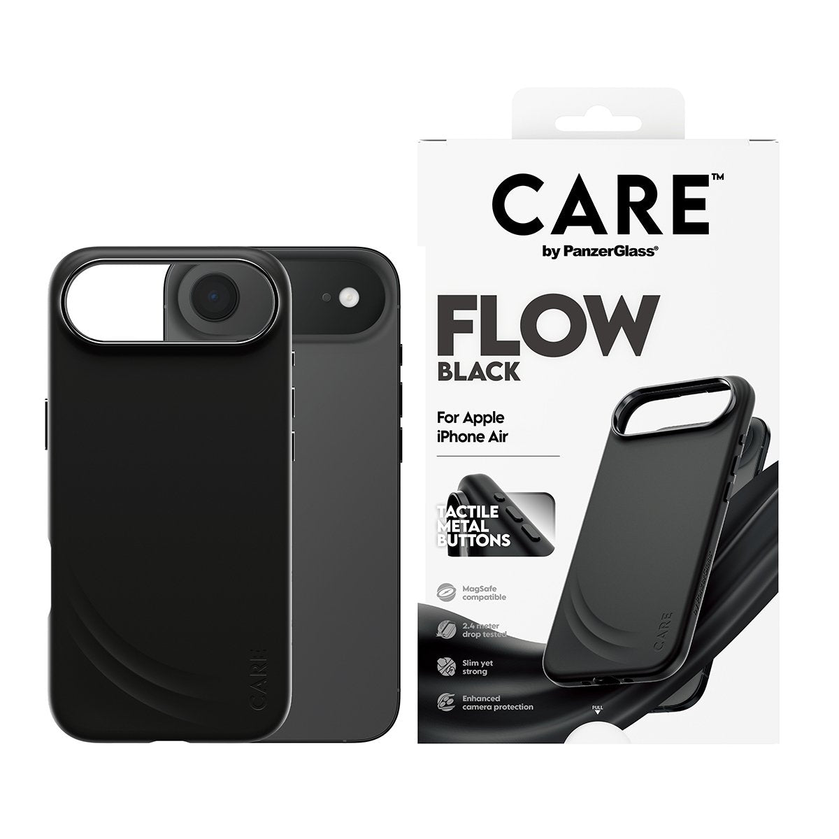 EAN 5715685027246 - PanzerGlass CARE™ by ® Flow Case Black w. MagSafe iPhone Air funda para teléfono móvil Negro imagen 2