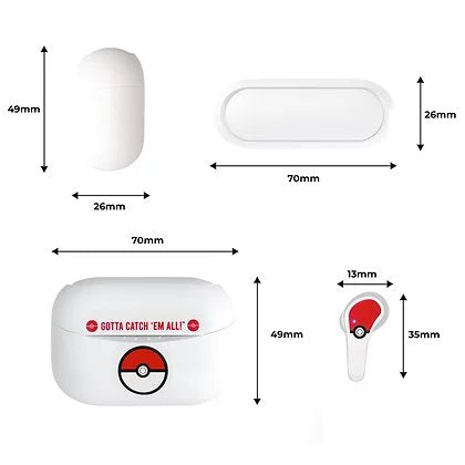 Auriculares Inalambricos Pokeball Pokemon