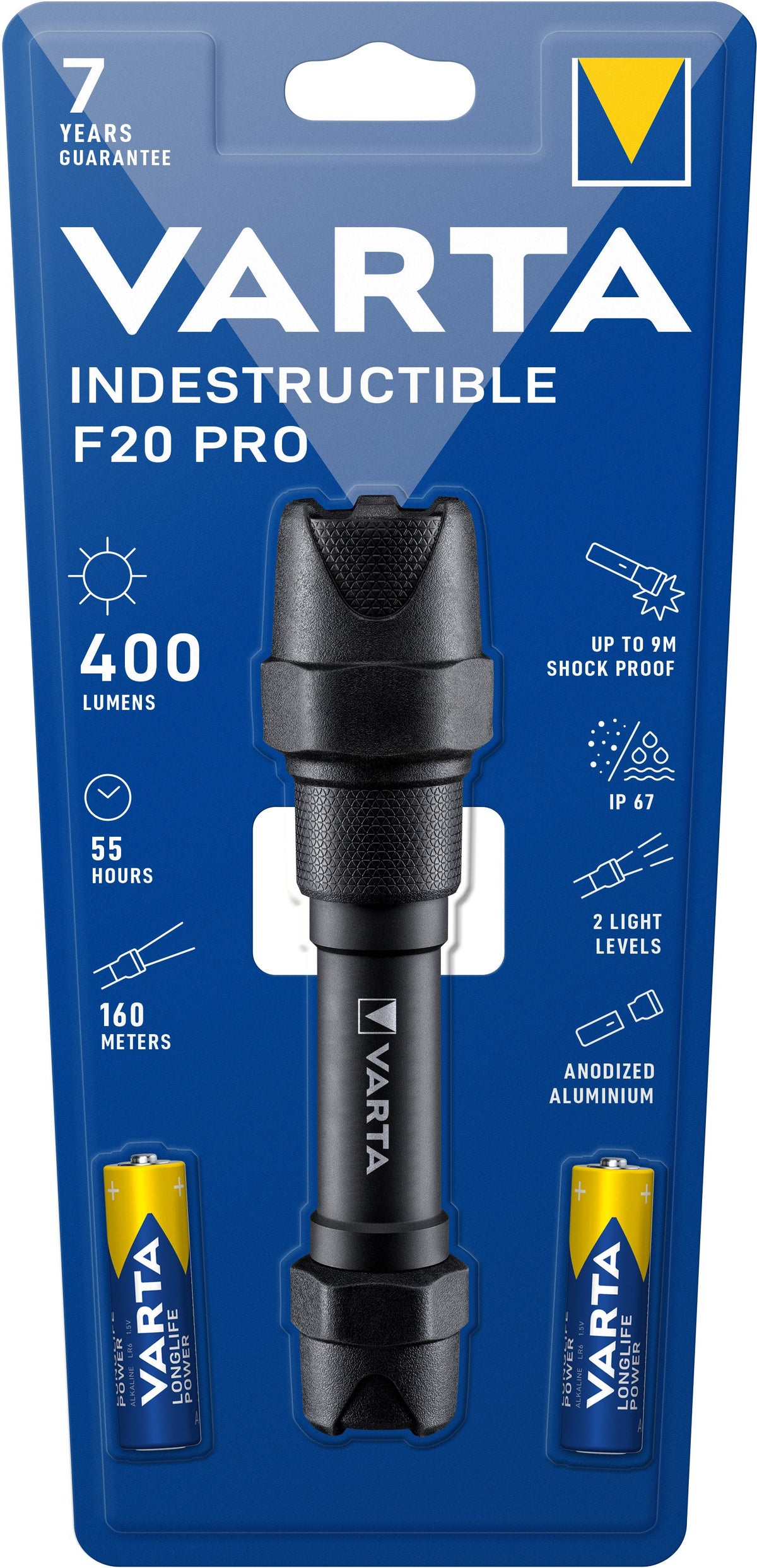 EAN 4008496987238 - Varta Indestructible F20 Pro Negro Linterna de mano LED imagen 3
