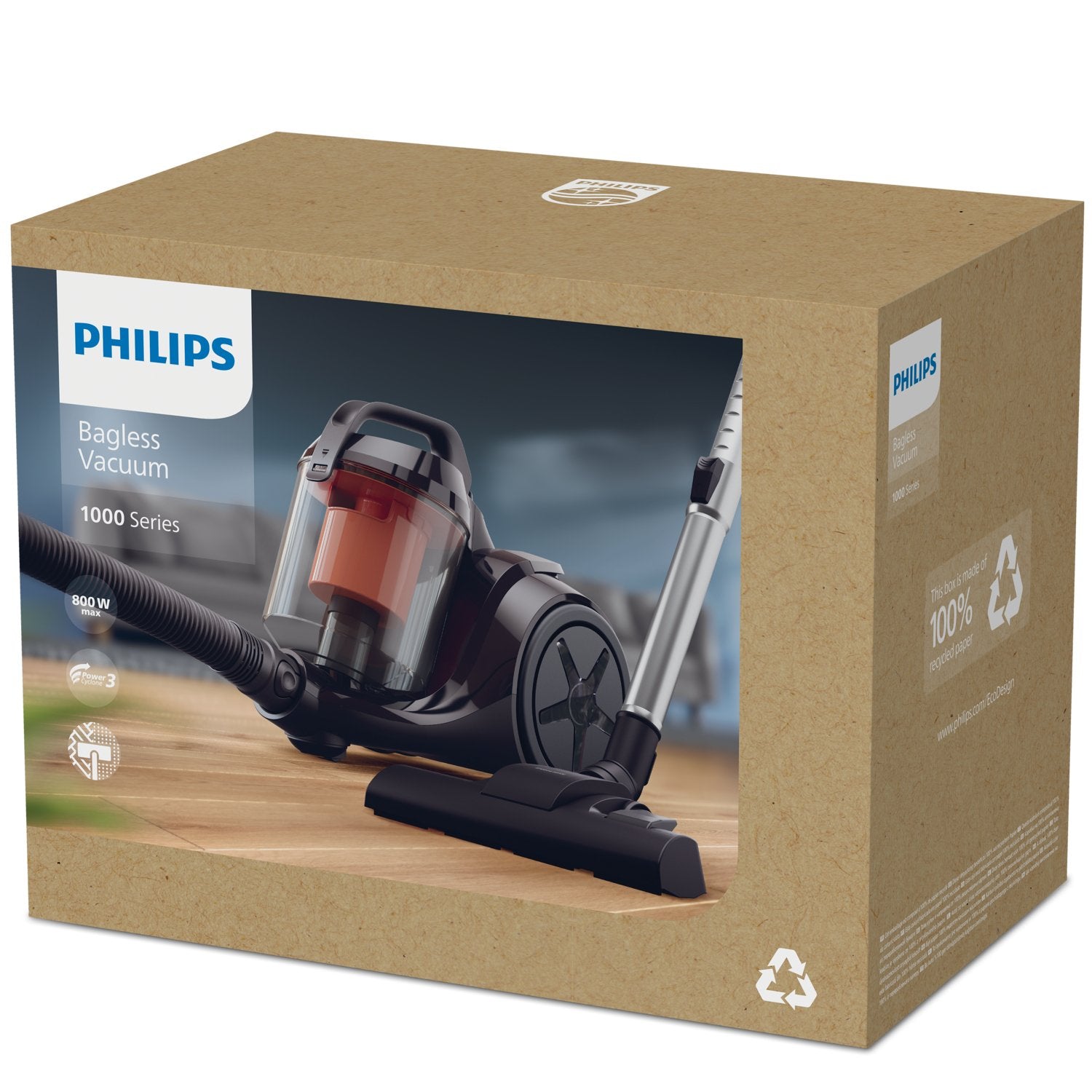 EAN 8720389051920 - Philips 1000 series XB1142/10 aspiradora 1,3 L Aspiradora cilíndrica Secar 800 W Sin bolsa imagen 2